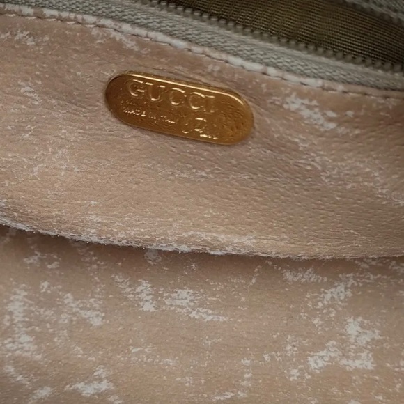 GUCCI PLUS Wristlet or Cosmetic Pouch Bag  Brown PVC. ***VINTAGE*** - Picture 8 of 9